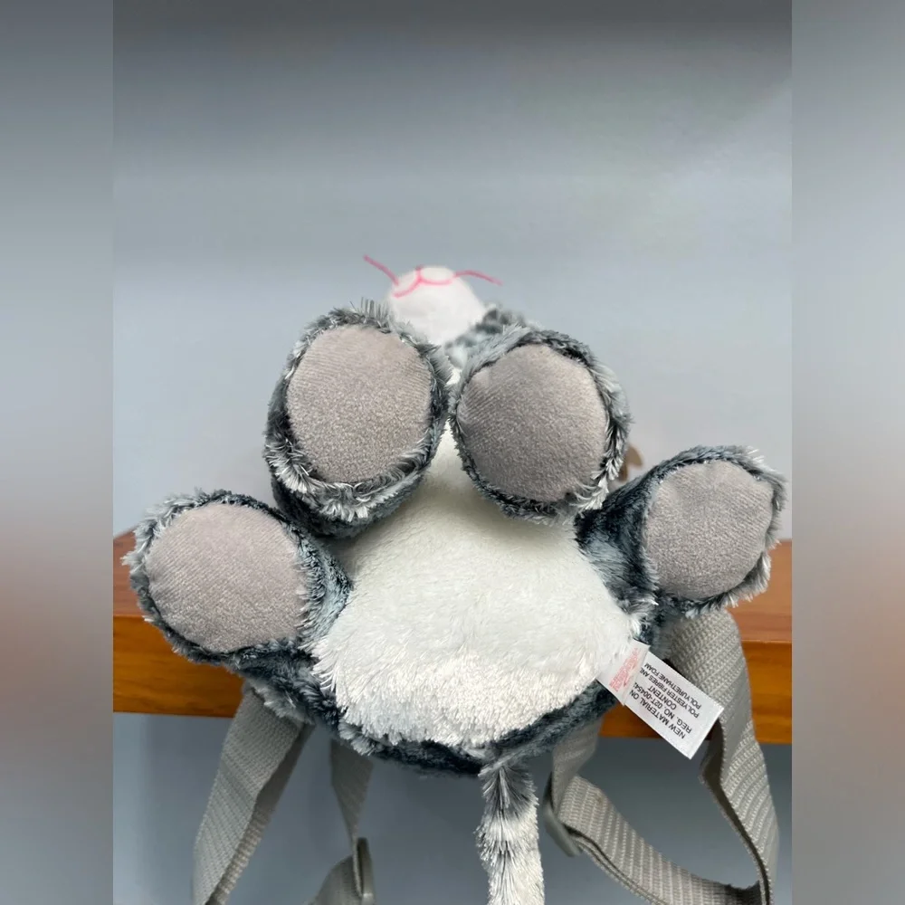 The TY GEAR Collection NWT KIKI Gray  Kitty Backpack Gray Pocket 11